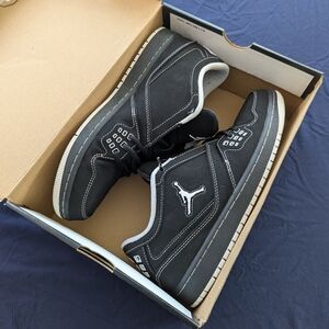 Jordan Black and White Sneakers